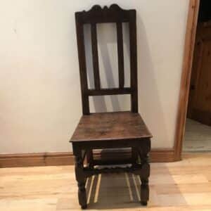 1680’s oak pegged chair Antique Furniture
