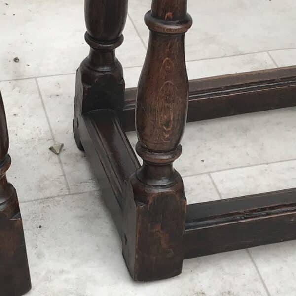 Pair Of Oak Coffin Stools Circa Late 17th Century - Image 8