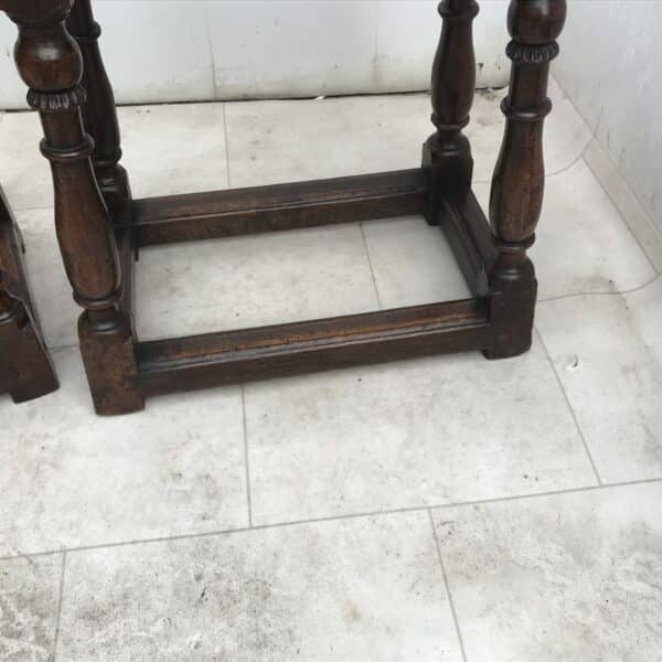 Pair Of Oak Coffin Stools Circa Late 17th Century - Image 11