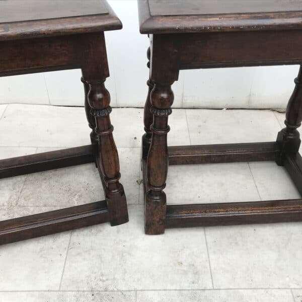 Pair Of Oak Coffin Stools Circa Late 17th Century Antique Furniture 14