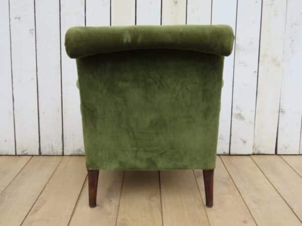 Antique French Scroll Top Armchair - Image 6
