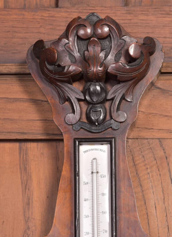 French Walnut Barometer SAI2369 Antique Clocks 4