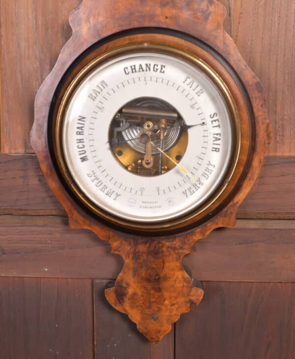 French Walnut Barometer SAI2369 Antique Clocks 5