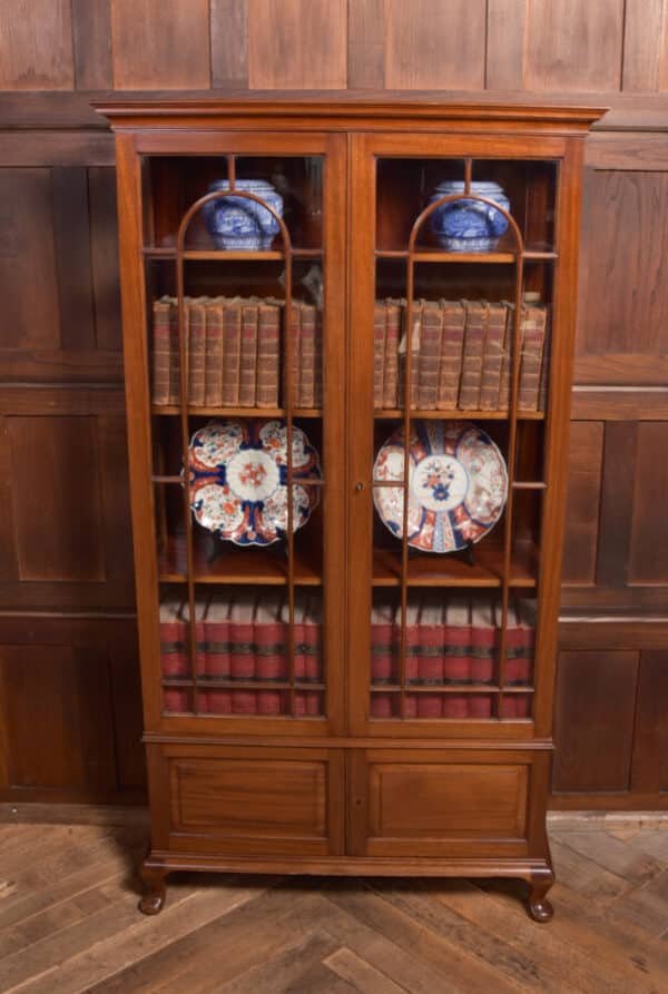 Edwardian Mahogany Display Cabinet / Bookcase SAI2368 Antique Bookcases 9