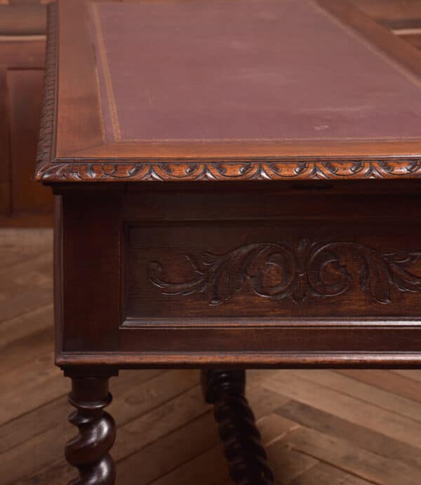 Oak Carved Writing Desk SAI2378 - Image 22