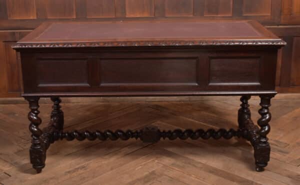 Oak Carved Writing Desk SAI2378 - Image 23
