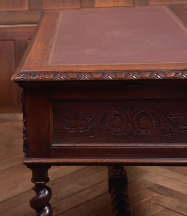 Oak Carved Writing Desk SAI2378 - Image 27
