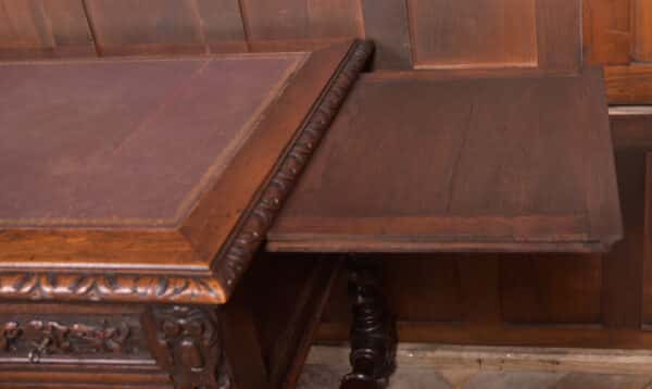 Oak Carved Writing Desk SAI2378 - Image 32