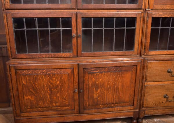 Pair Of Oak Sectional Bookcases SAI2379 - Image 11