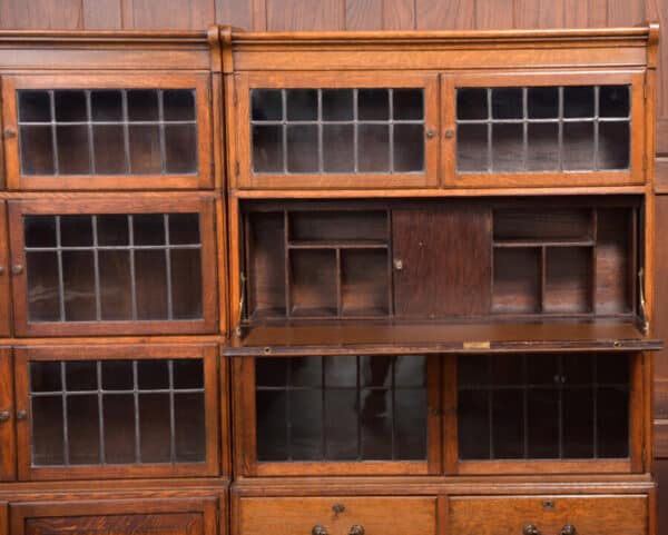 Pair Of Oak Sectional Bookcases SAI2379 Antique Bookcases 16