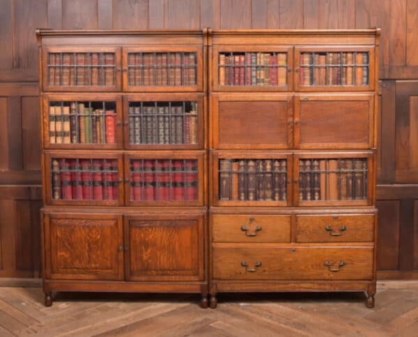 Pair Of Oak Sectional Bookcases SAI2379
