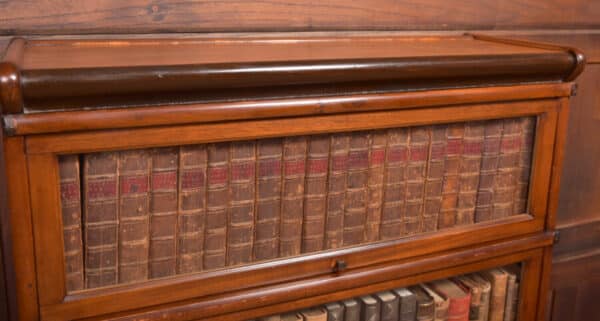 Red Walnut Globe Wernicke 3 Sectional Bookcase SAI2380 - Image 8