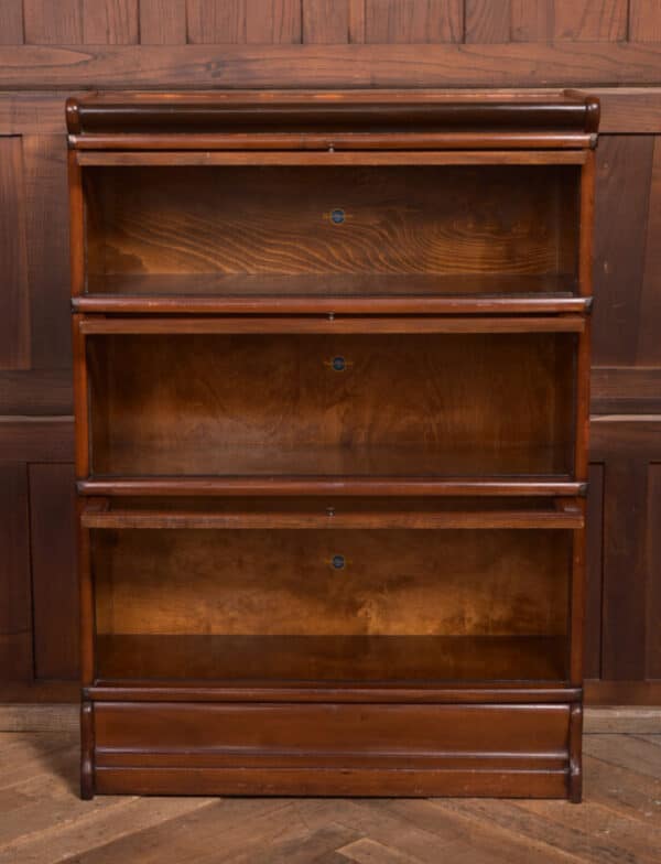 Red Walnut Globe Wernicke 3 Sectional Bookcase SAI2380 Antique Bookcases 13