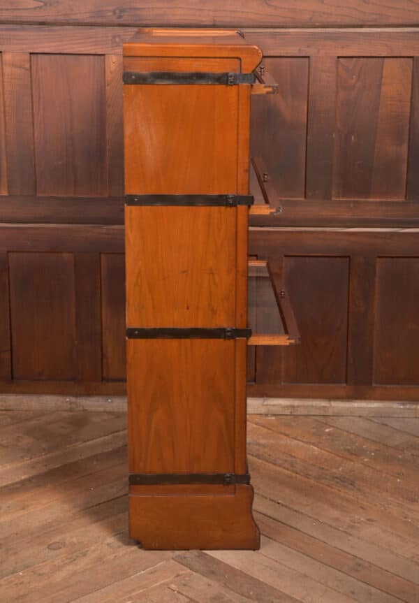 Red Walnut Globe Wernicke 3 Sectional Bookcase SAI2380 - Image 13