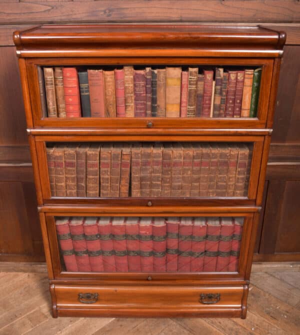 Globe Wernicke 3 Sectional Bookcase SAI2381 Antique Bookcases 9
