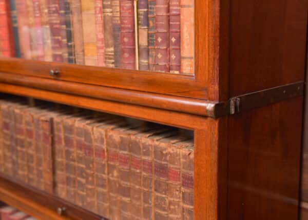 Globe Wernicke 3 Sectional Bookcase SAI2381 Antique Bookcases 11