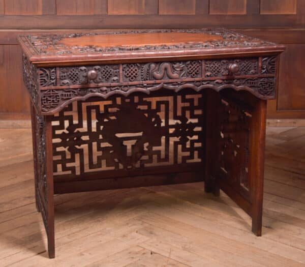 Chinese Hardwood Carved Folding Desk SAI2390 Antique Desks 3