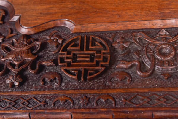 Chinese Hardwood Carved Folding Desk SAI2390 - Image 8