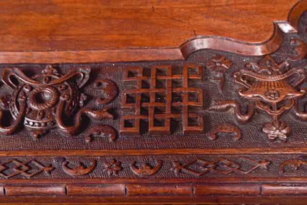 Chinese Hardwood Carved Folding Desk SAI2390 - Image 9