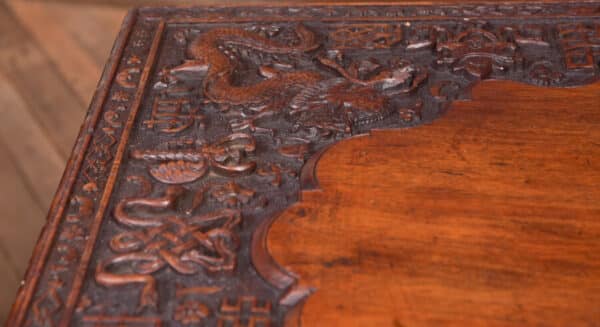 Chinese Hardwood Carved Folding Desk SAI2390 - Image 10