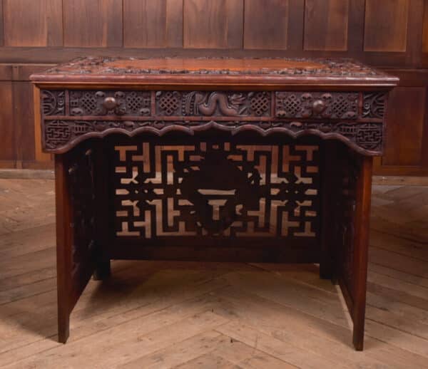 Chinese Hardwood Carved Folding Desk SAI2390 - Image 11