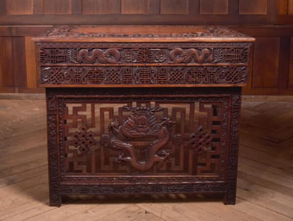Chinese Hardwood Carved Folding Desk SAI2390 - Image 13