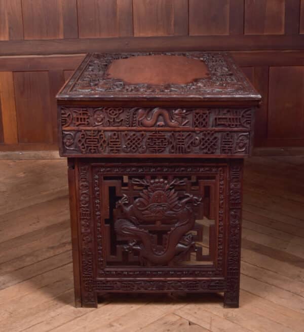 Chinese Hardwood Carved Folding Desk SAI2390 - Image 14