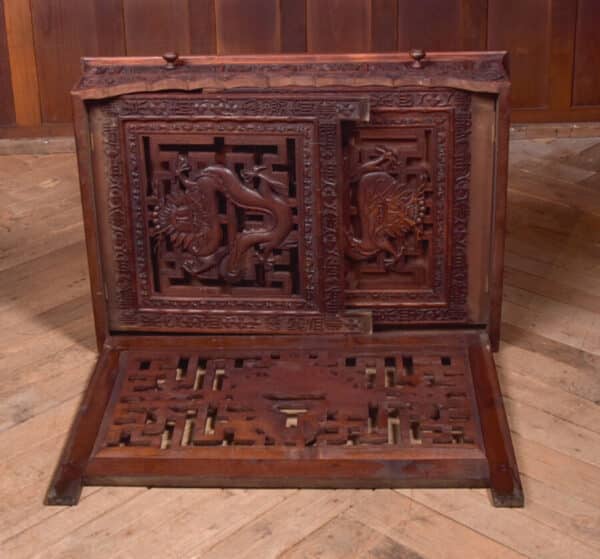 Chinese Hardwood Carved Folding Desk SAI2390 - Image 15