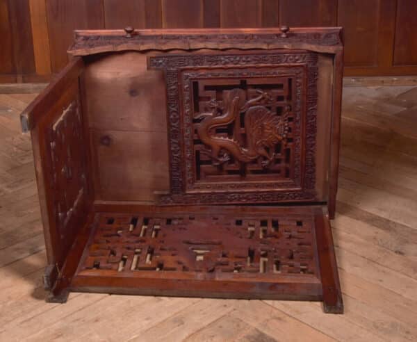 Chinese Hardwood Carved Folding Desk SAI2390 - Image 16