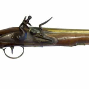 A Brass Barrelled Flintlock Pistol Antique Guns