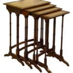 A good set of mahogany Quartetto Tables Antique Furniture