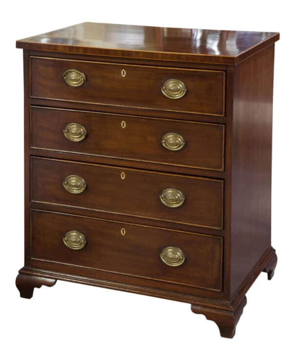 A small 19th century mahogany chest of drawers