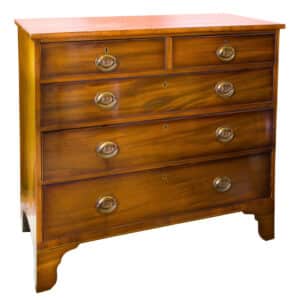 An early 19thC mahogany chest of drawers Antique Draws