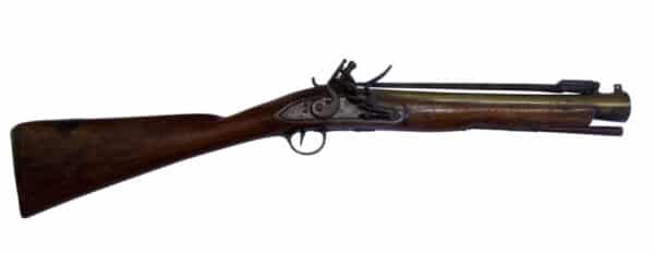 An English Early 19thC Brass Barrelled,Flintlock Blunderbuss