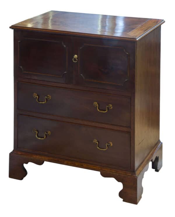 George III Mahogany Night Table Antique Furniture 3