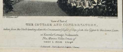 Set of 4 lithographs of the famous gardens of Knowle Cottage Sidmouth - Image 3