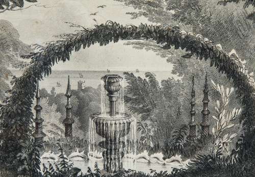 Set of 4 lithographs of the famous gardens of Knowle Cottage Sidmouth - Image 16