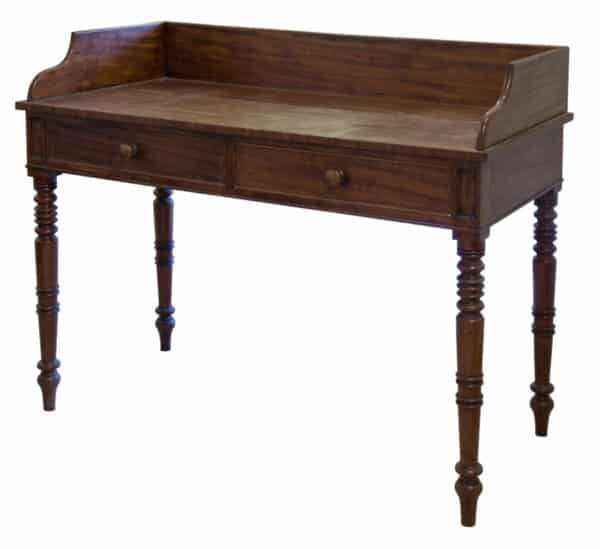 A Victorian side table with gallery and two drawers under side tables Antique Furniture 3