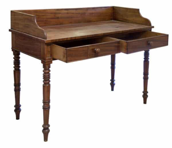 A Victorian side table with gallery and two drawers under - Image 2