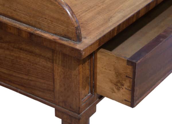 A Victorian side table with gallery and two drawers under - Image 7