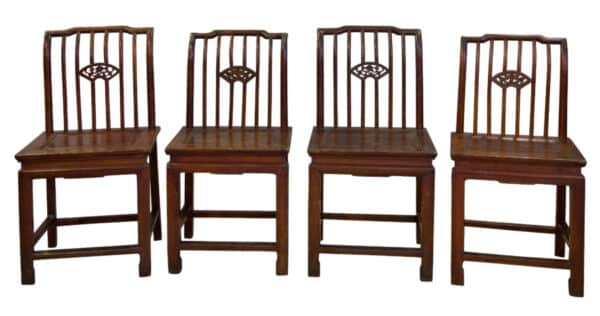 Four Chinese single chairs