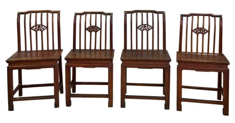 Four Chinese single chairs
