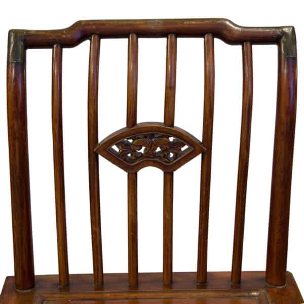 Four Chinese single chairs - Image 5