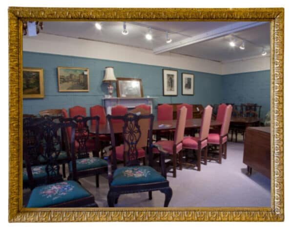 A large decorative gilt wood wall mirror - Image 2