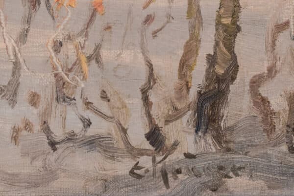 Post Impressionist Swedish Snowscape With Soft Golden Light - Image 8