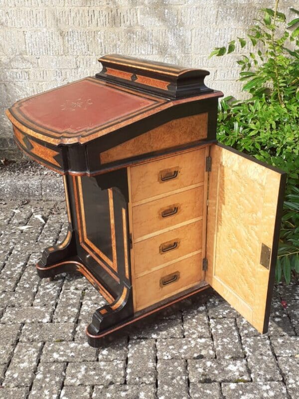 Victorian Davenport - ebony and amboyna circa 1870 - Image 2