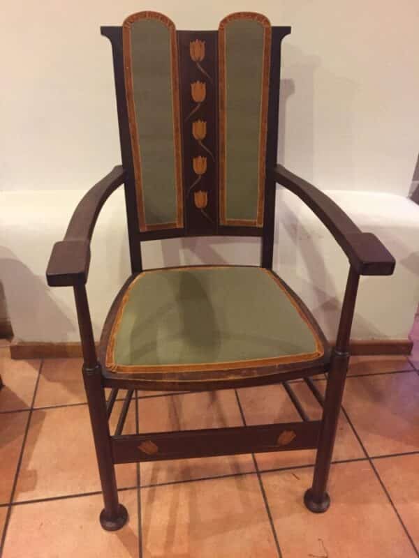 Art Nouveau Armchair Antique Chairs 3