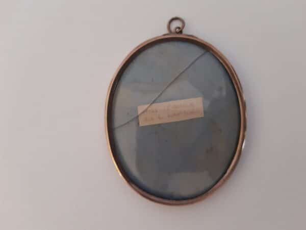 19th Century miniature watercolour of a Miss Croker - Image 2