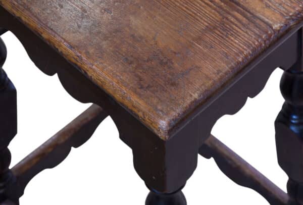 Late Georgian pine Clerks High Stool - Image 5