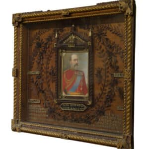 Box Framed Tabernacle Commemorative Tableau of King Edward VII commemorative Miscellaneous